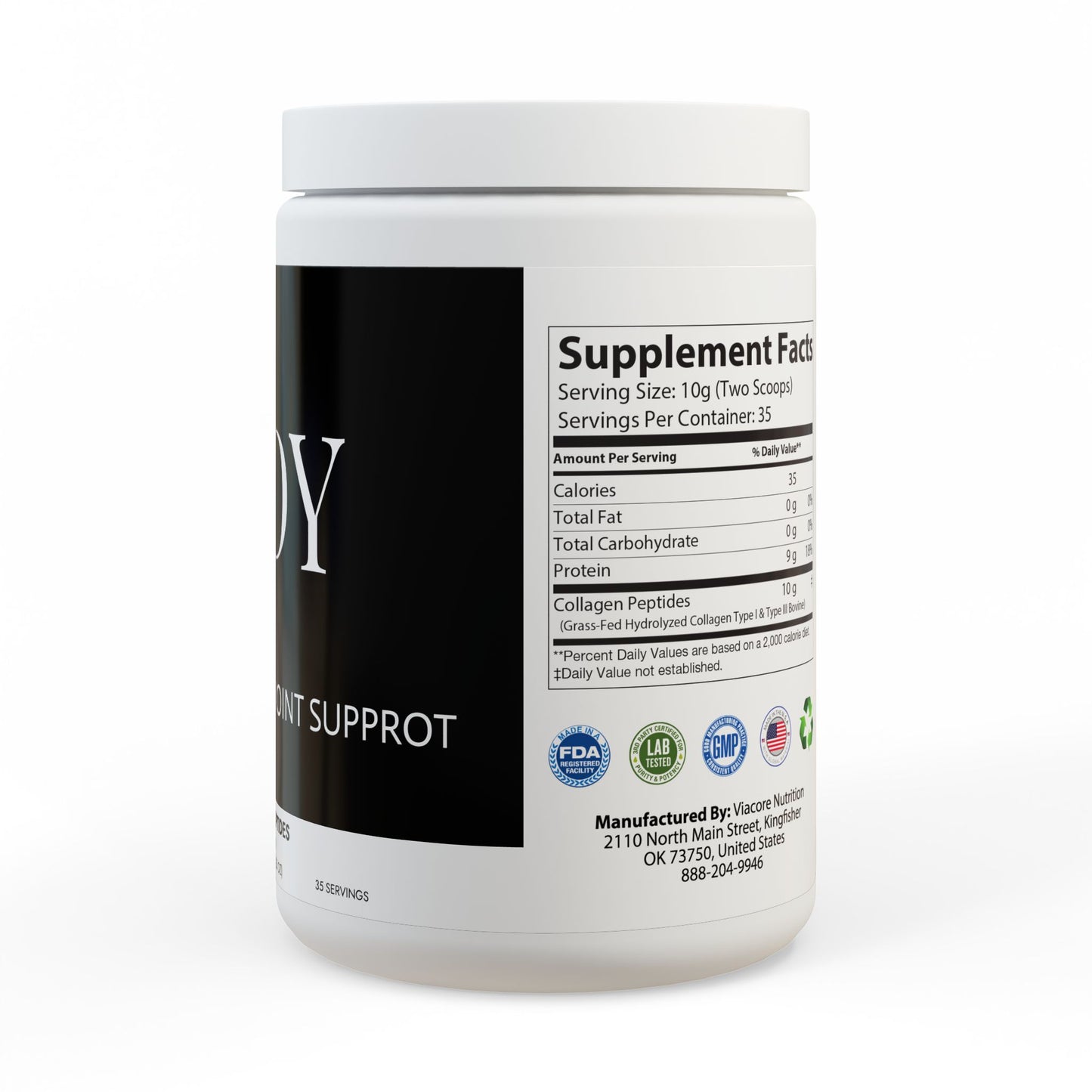 Collagen Peptides Type I & III Supplement (350g, 12.3oz)