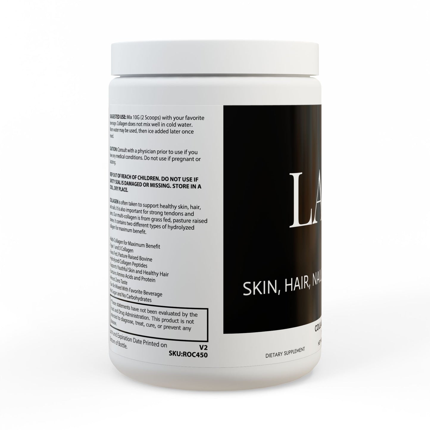 Collagen Peptides Type I & III Supplement (350g, 12.3oz)